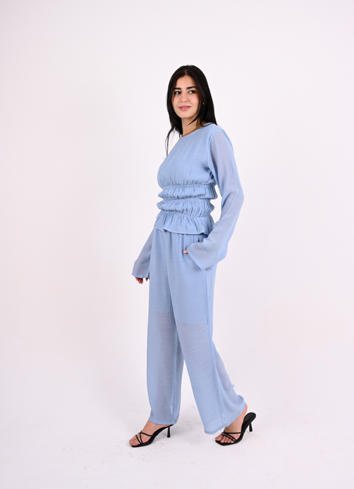 Baby Blue Straps Pants