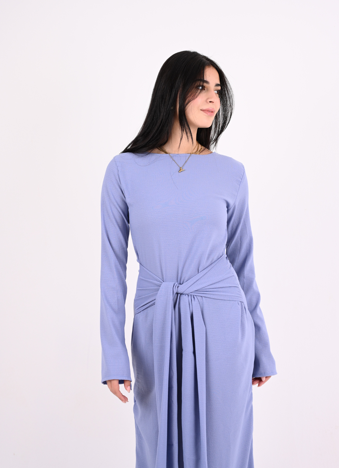 Baby Blue Tie Dress