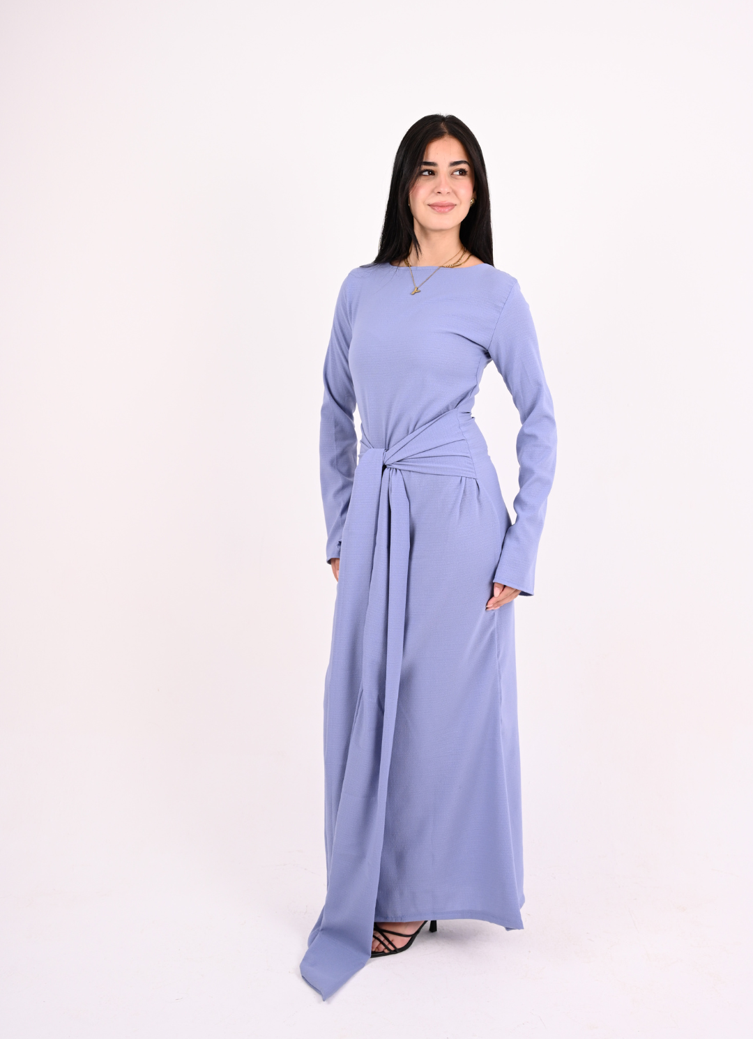 Baby Blue Tie Dress