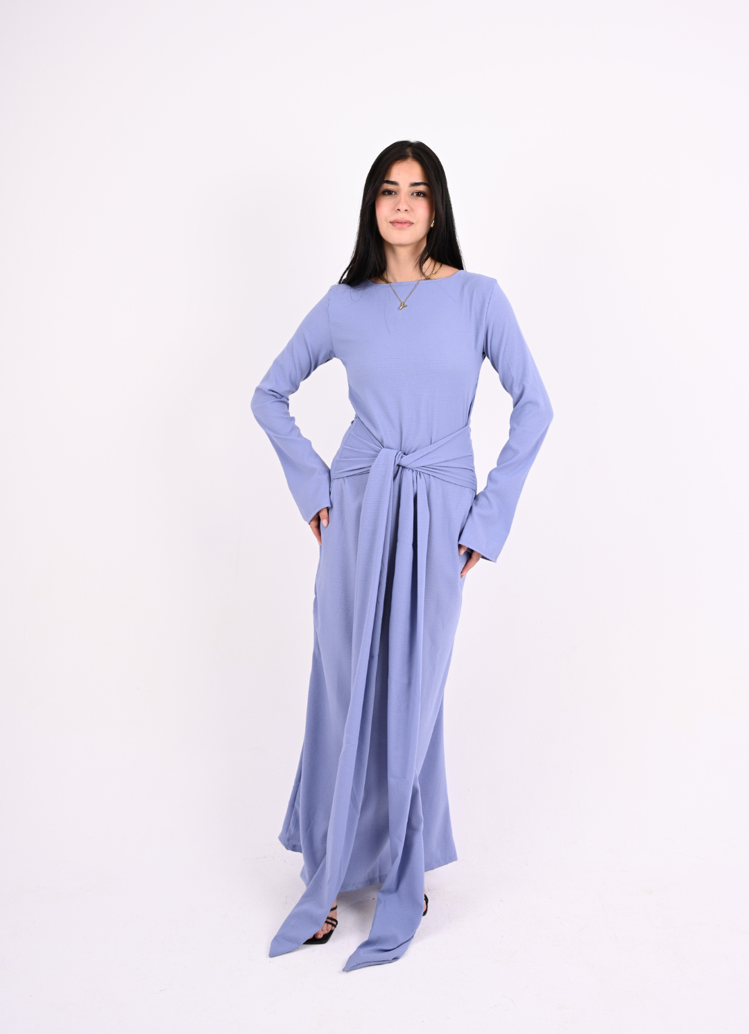 Baby Blue Tie Dress