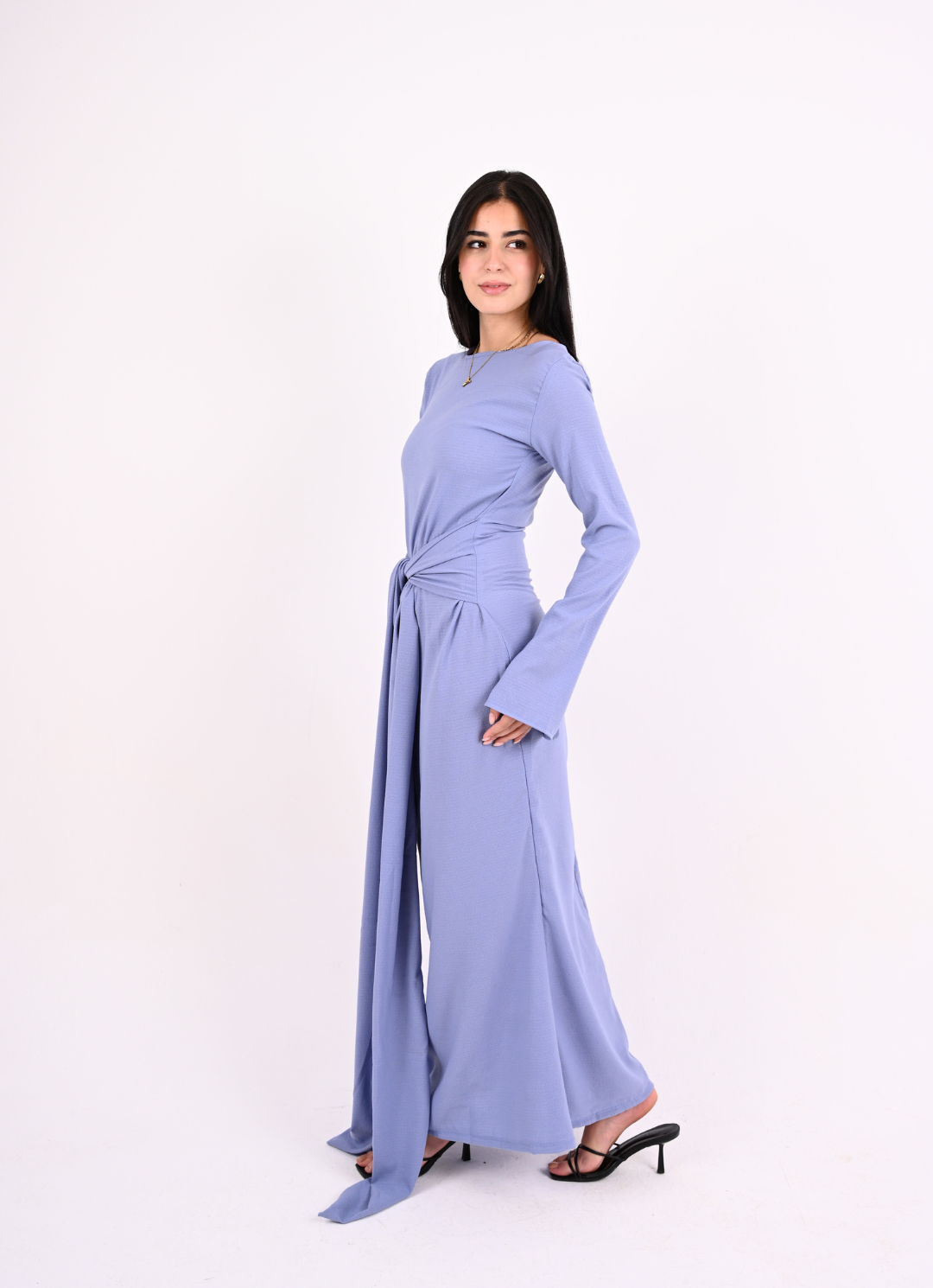 Baby Blue Tie Dress