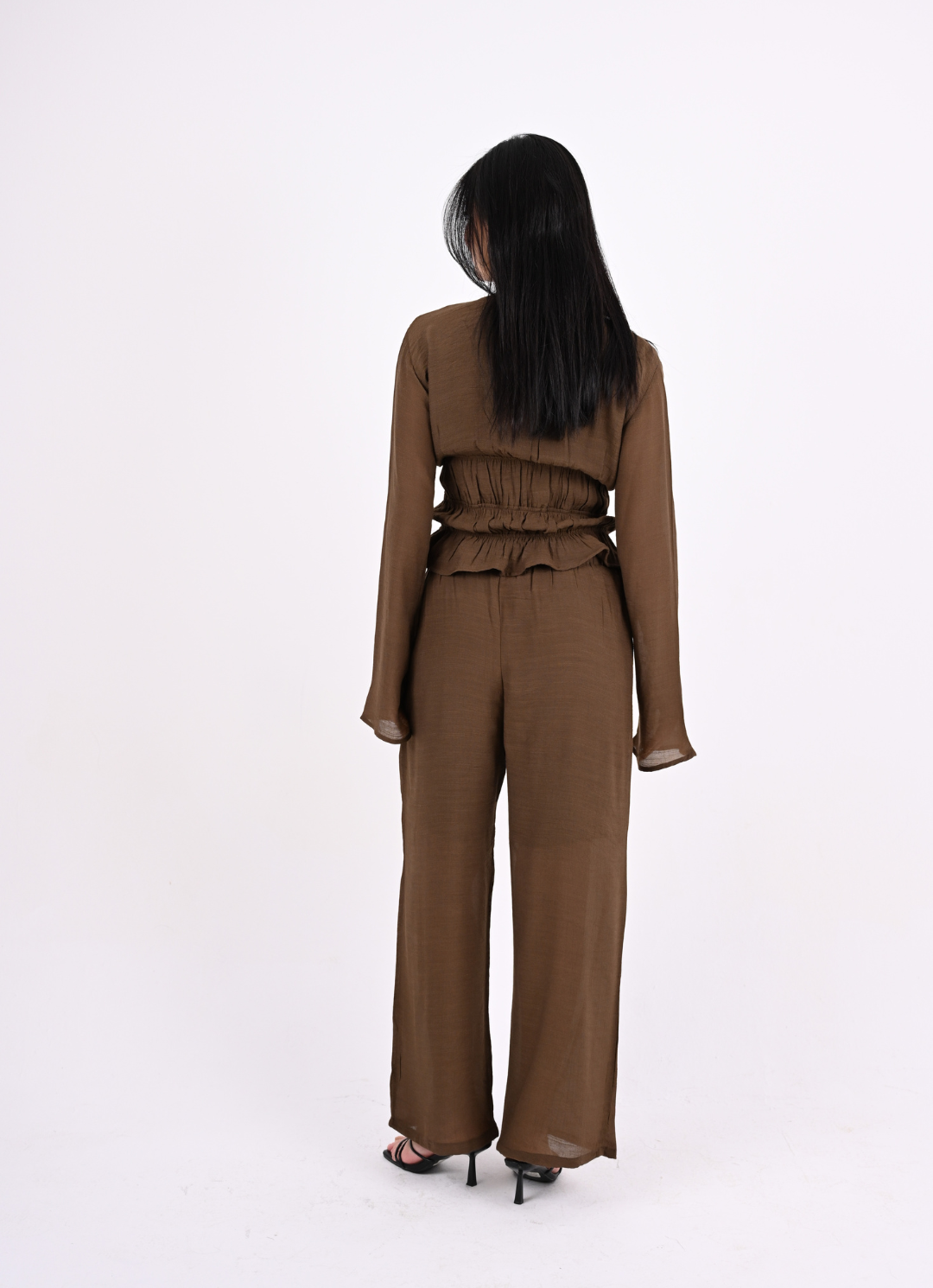 Brown Straps Blouse