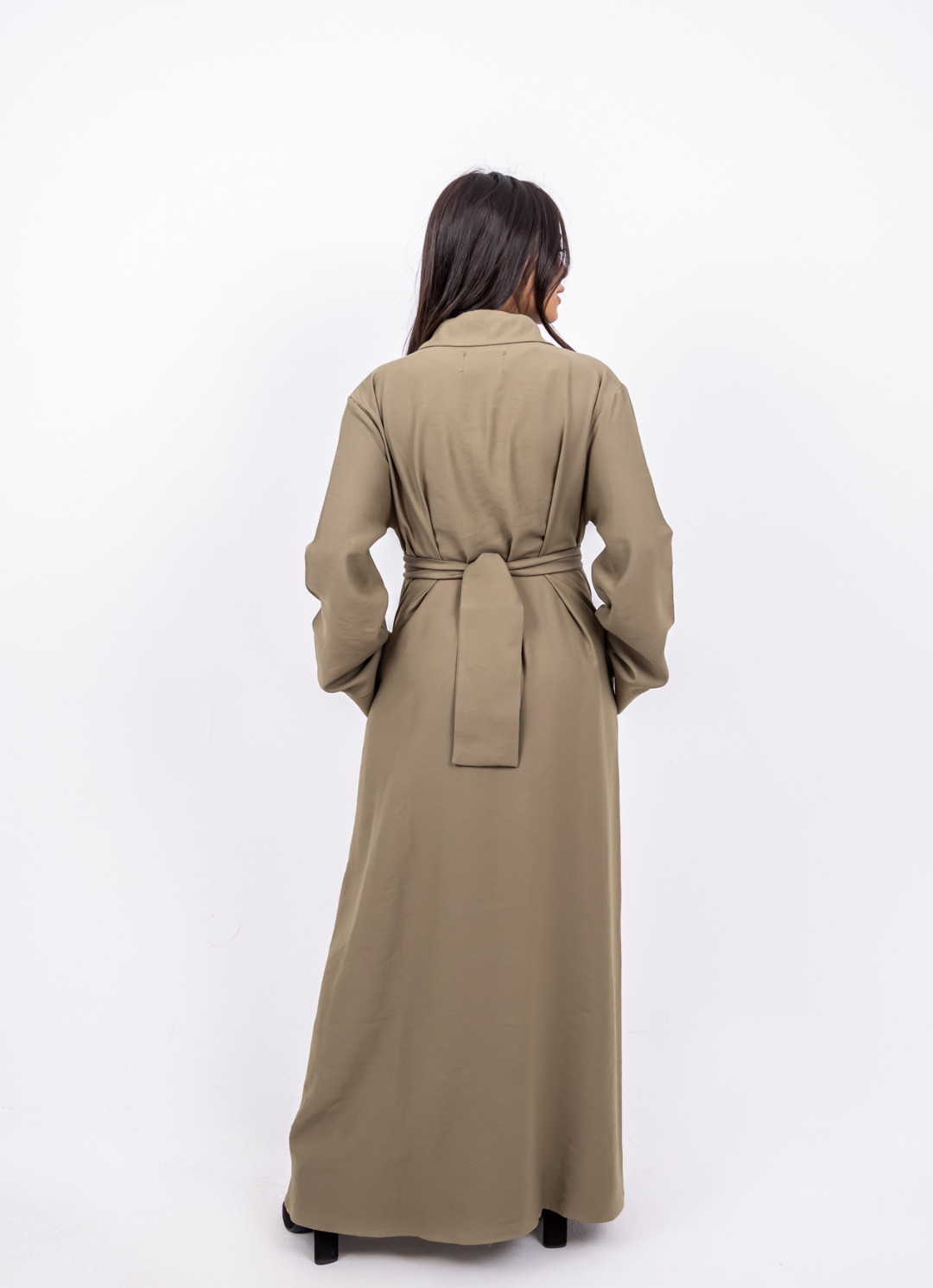 Ghazal Olive Shirt Dress