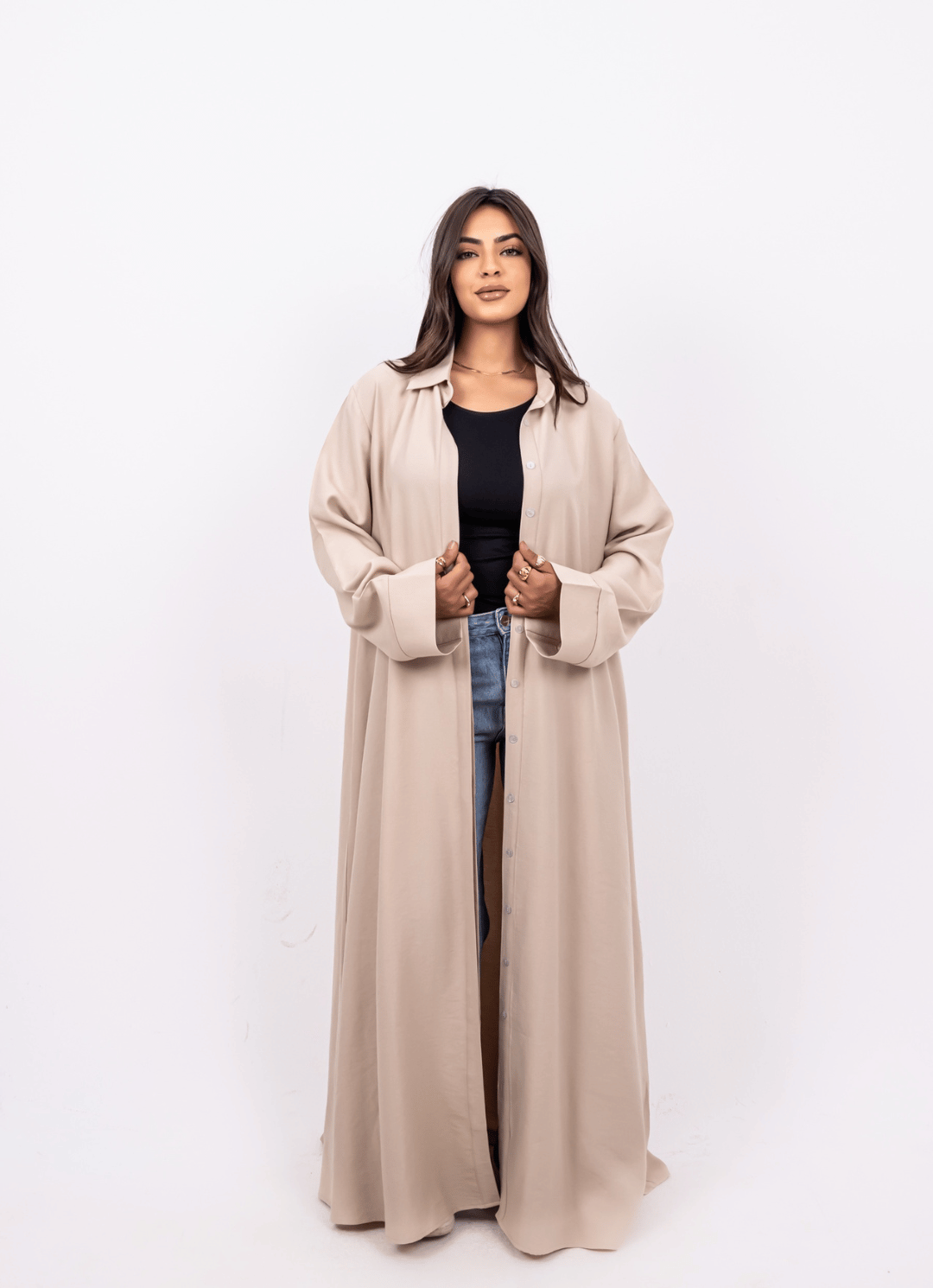 Ghazal Sand Shirt Dress