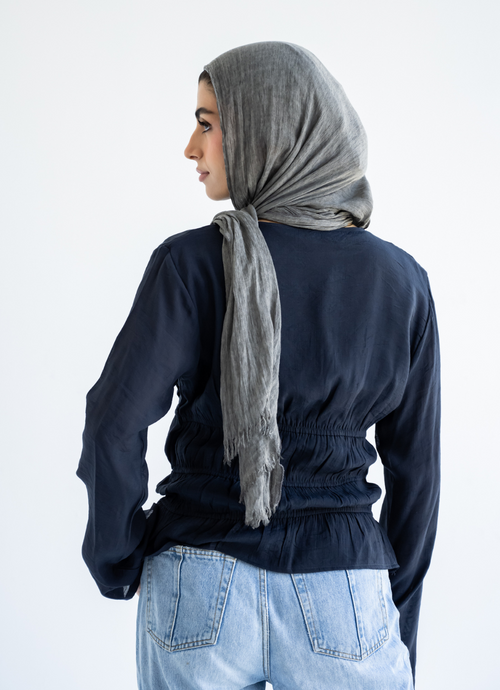 Navy Straps Blouse