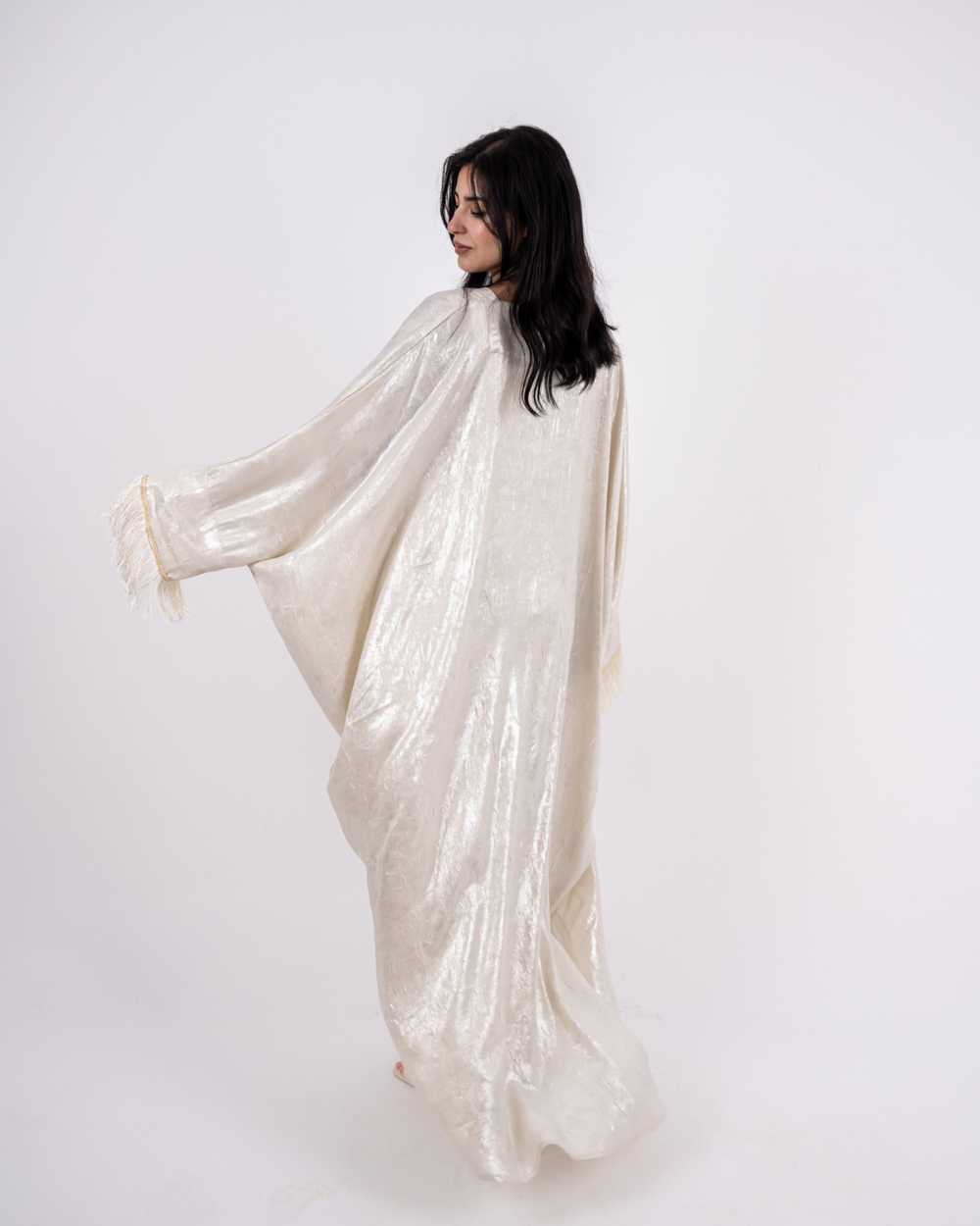 Off-white Shiny Dress
