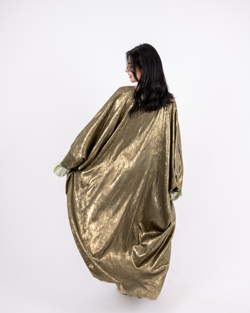 Olive Shiny Dress
