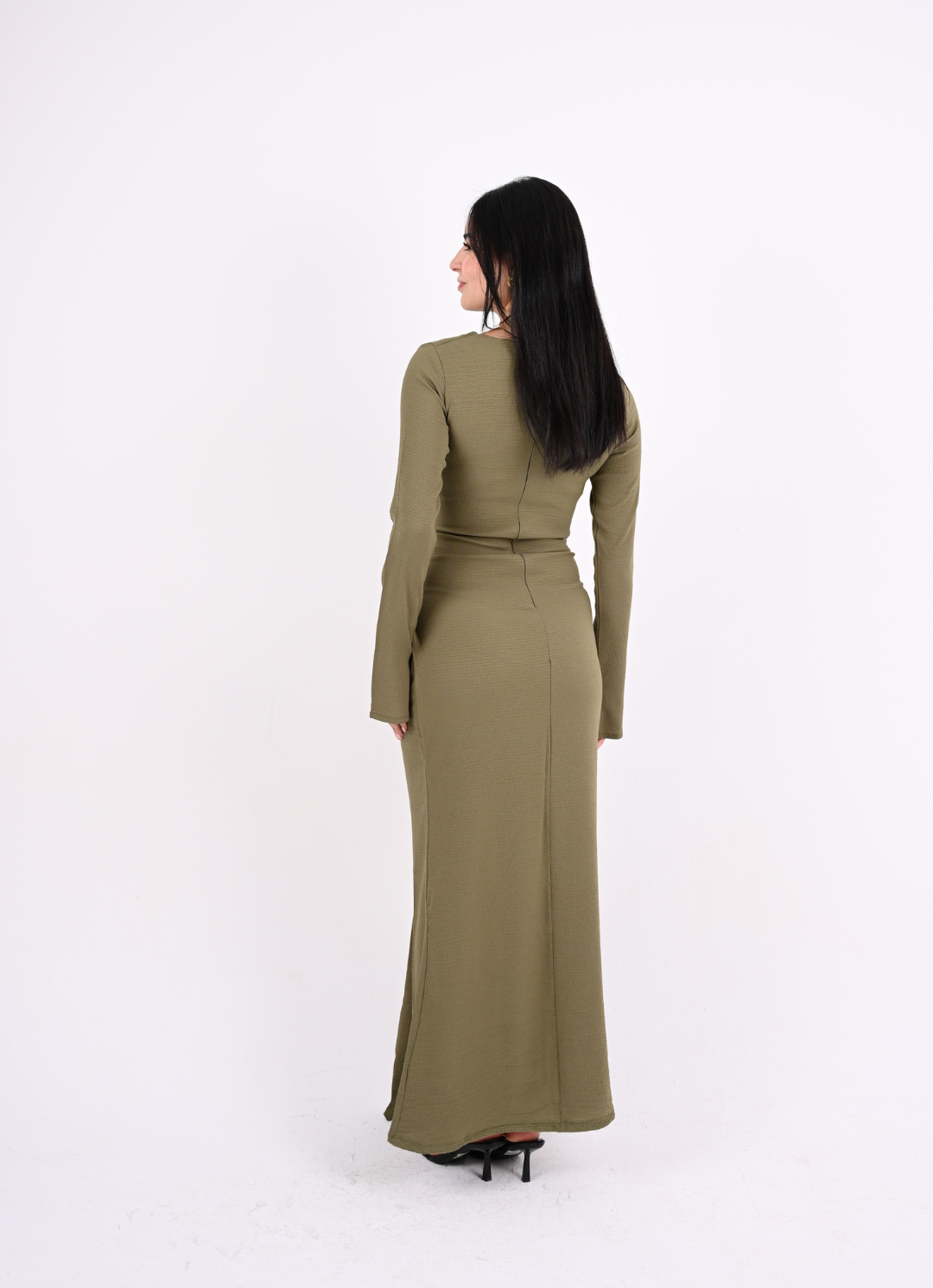 Olive Tie Dress