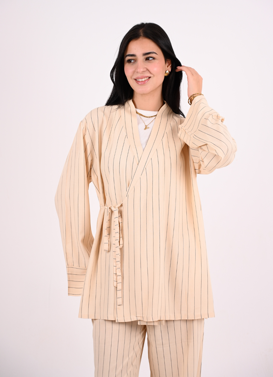 Beige Stripes Set