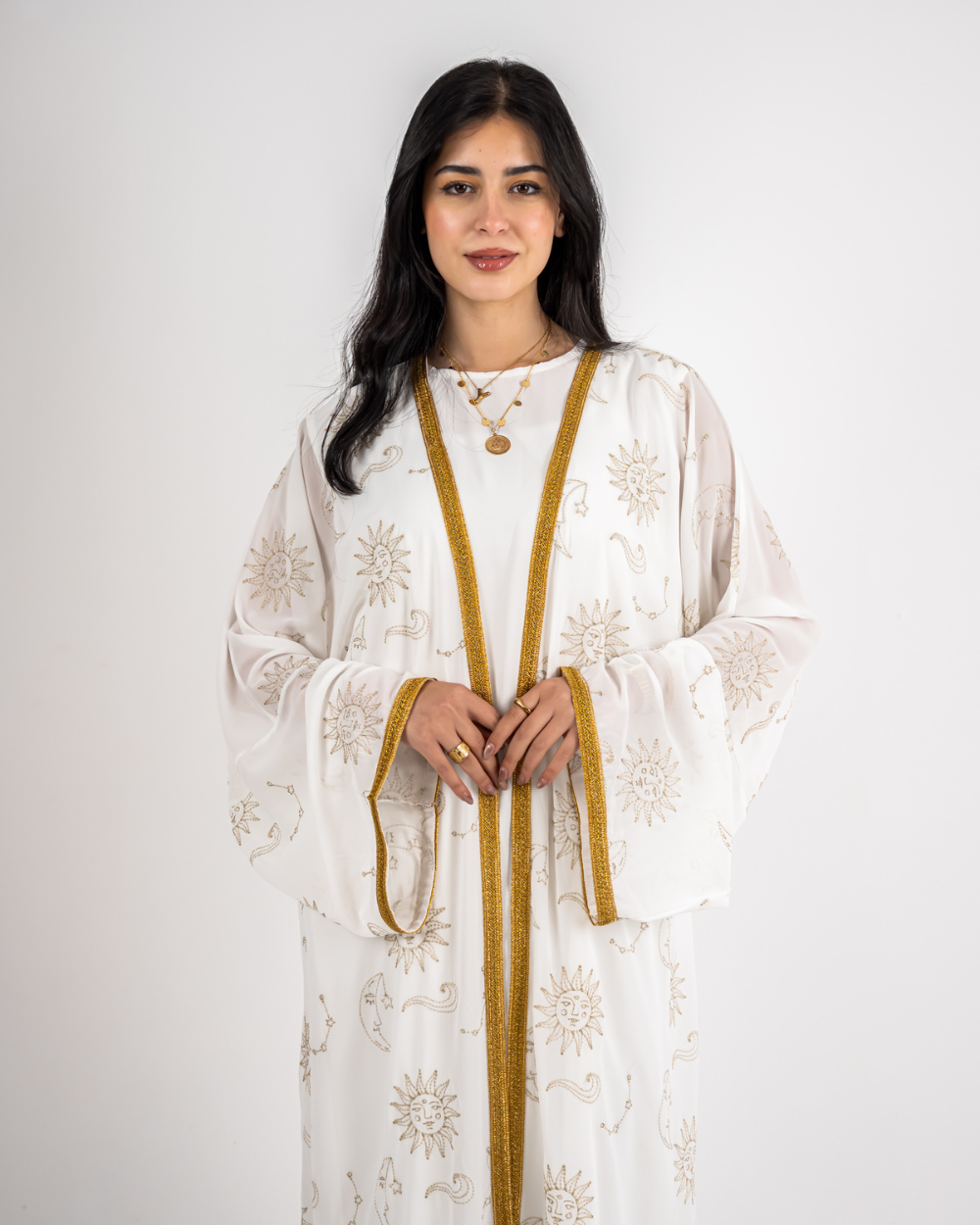 White Embroidered Coverup