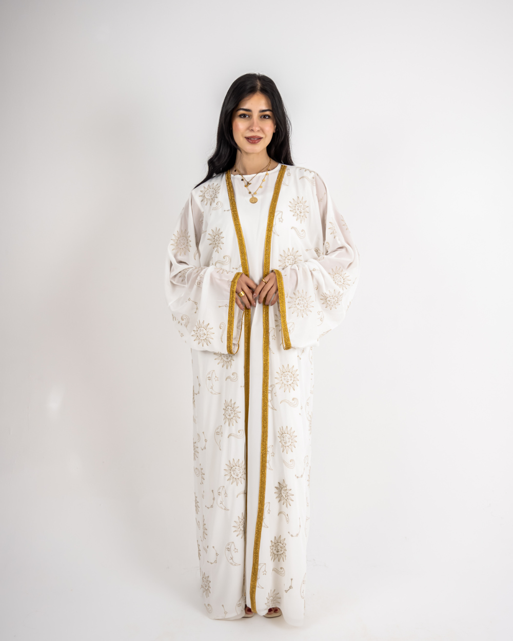 White Embroidered Coverup