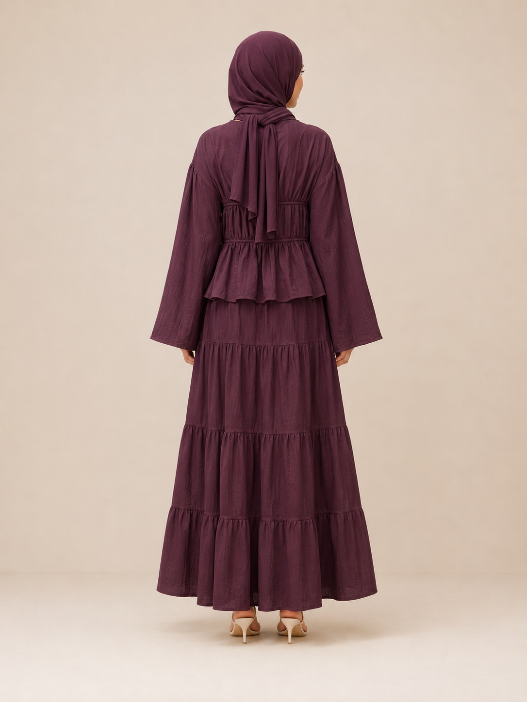 Burgundy Flowy Set