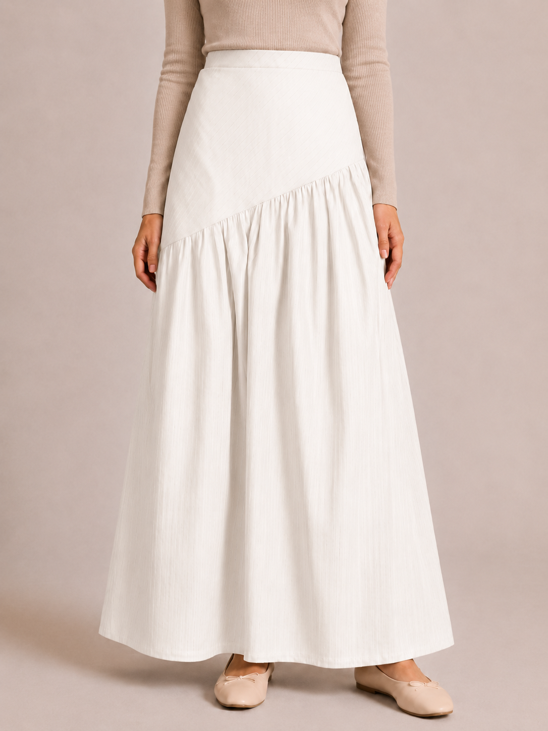 Samar White Skirt