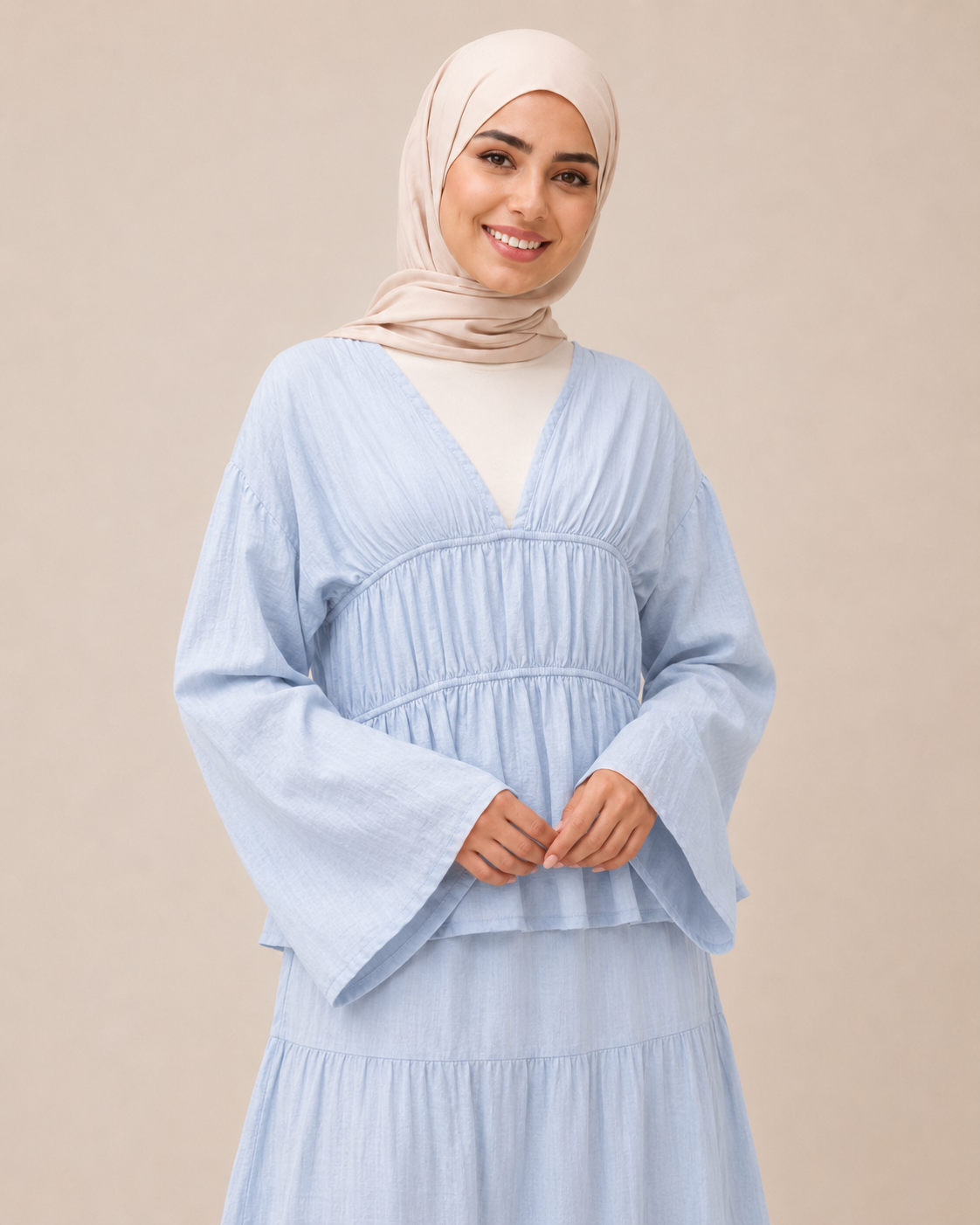 Baby Blue Flowy Set