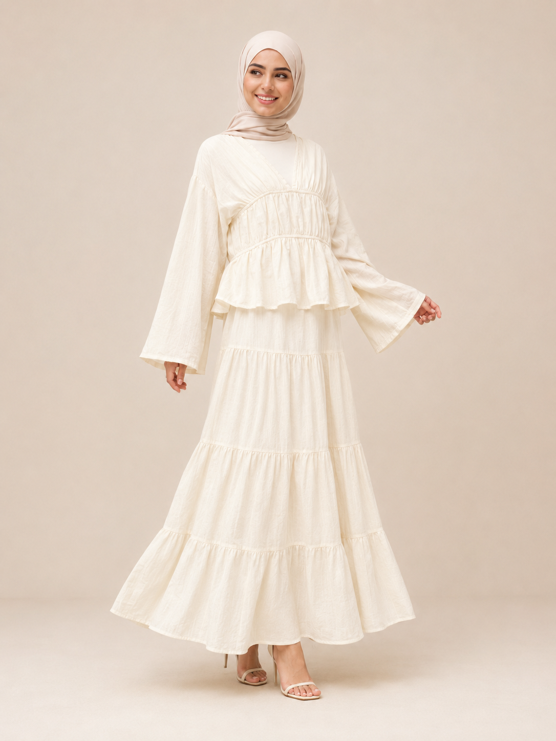 White Flowy Set