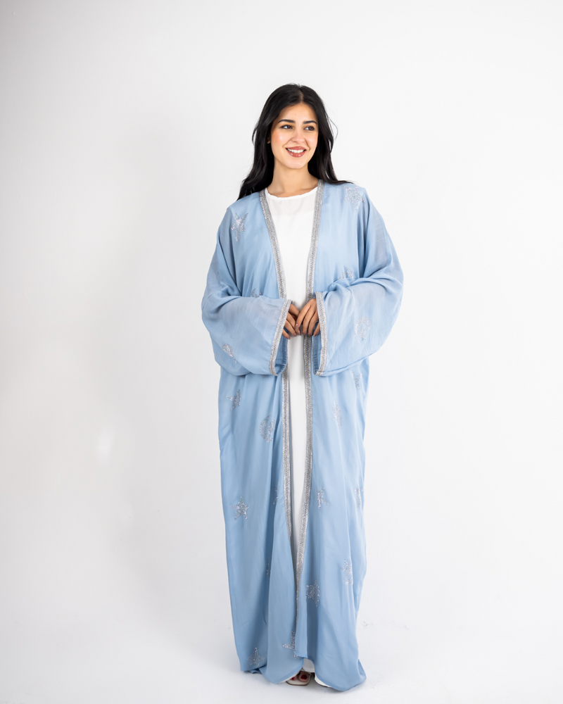 Baby Blue Stars Kaftan