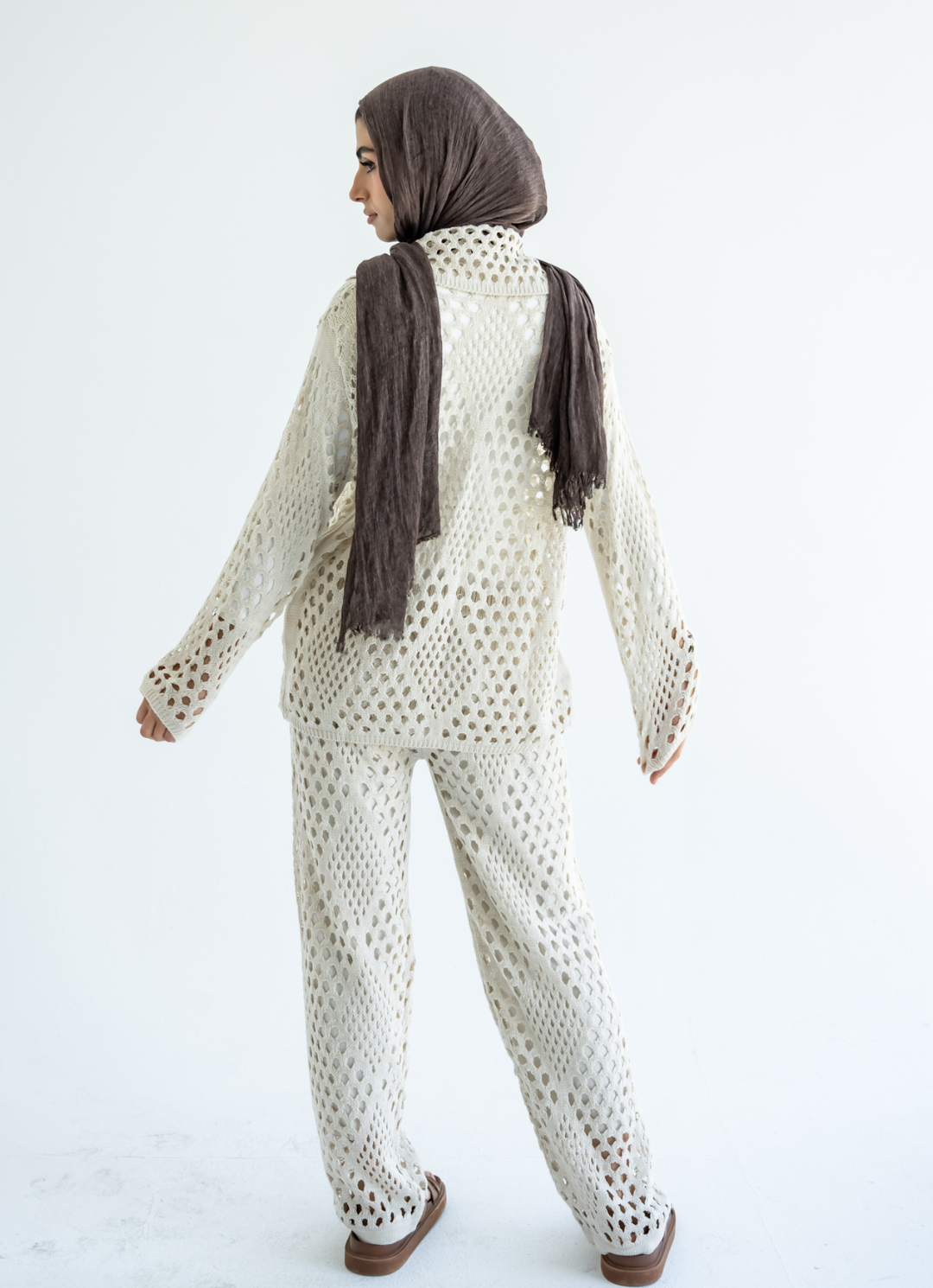 Beige Crochet Set
