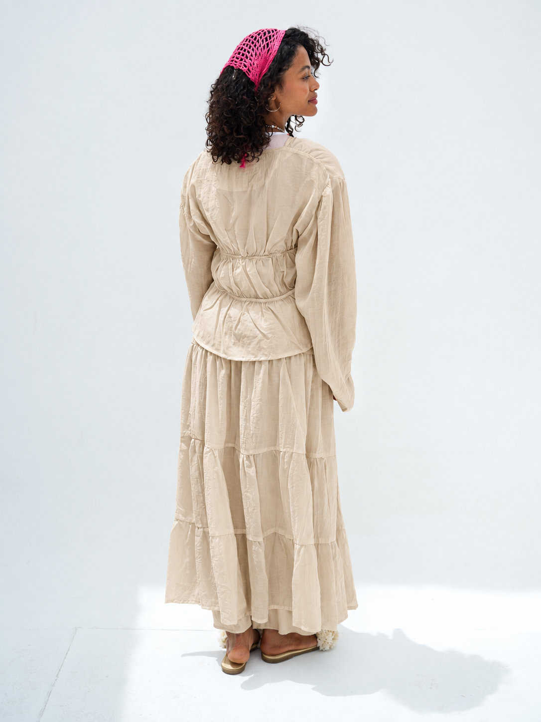 Beige Flowy Set