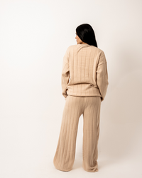 Beige Knitted Set