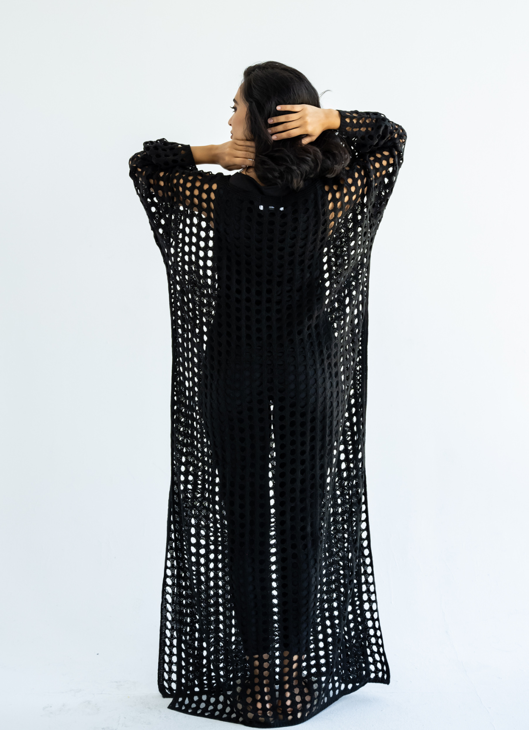 Black Crochet Dress