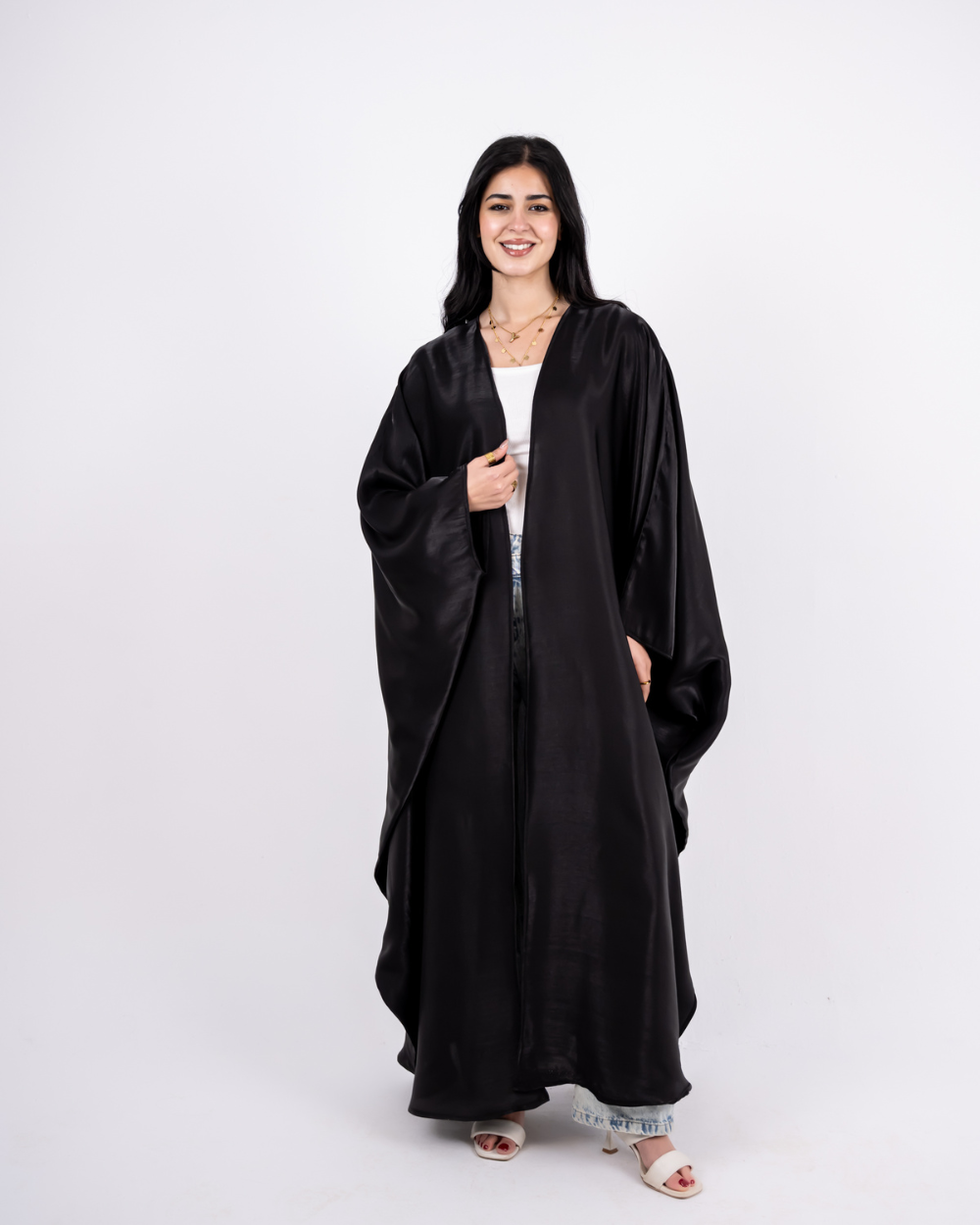 Black Shimmer Kaftan