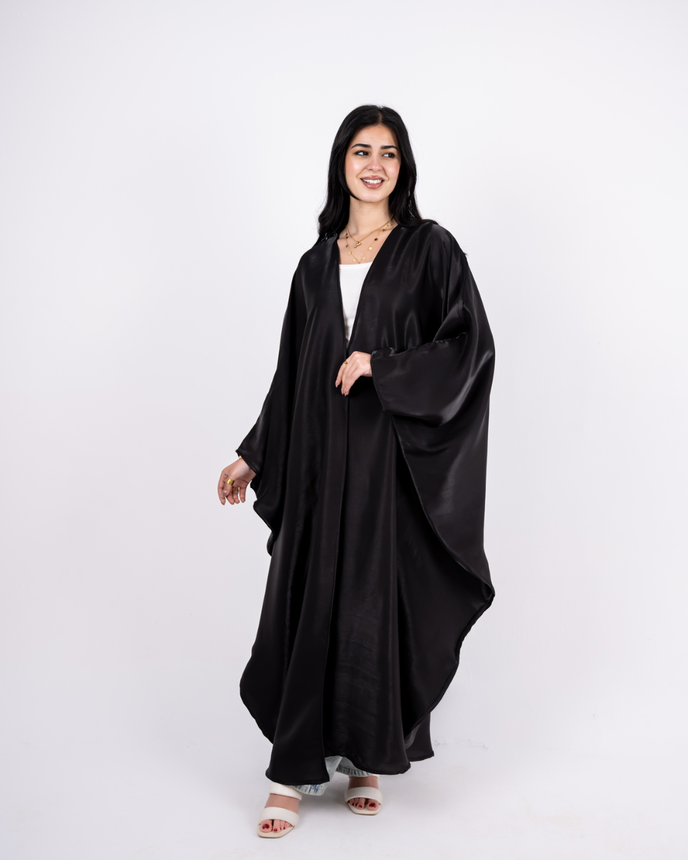 Black Shimmer Kaftan