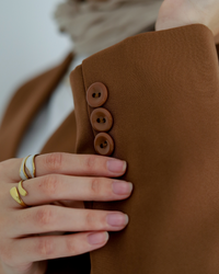 Brown Cropped Blazer