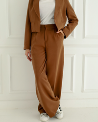 Brown Formal Pants