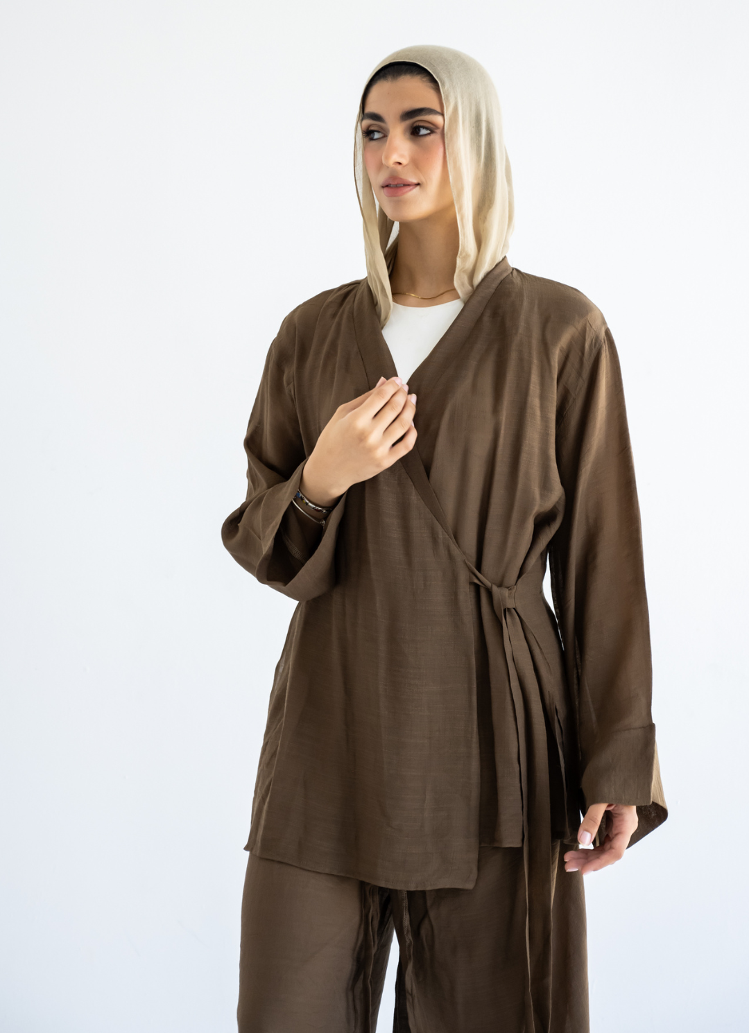Brown Coverup Set