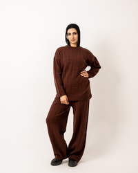 Brown Knitted Set