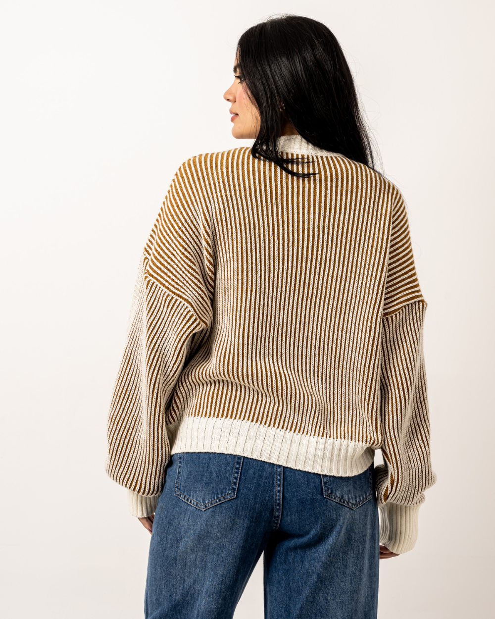 Brown Stripes Sweater