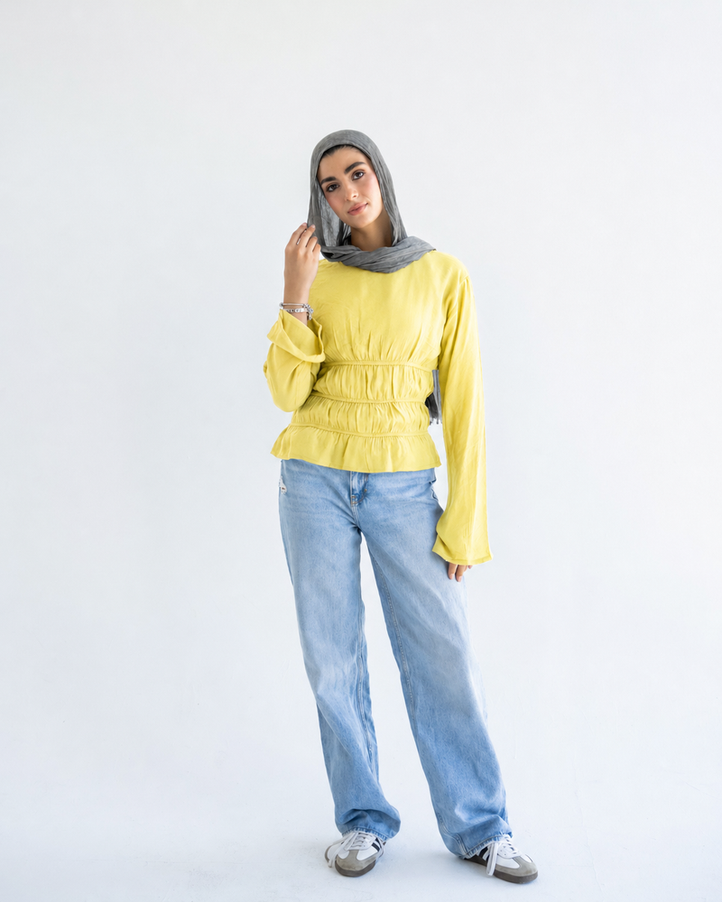 Yellow Straps Blouse