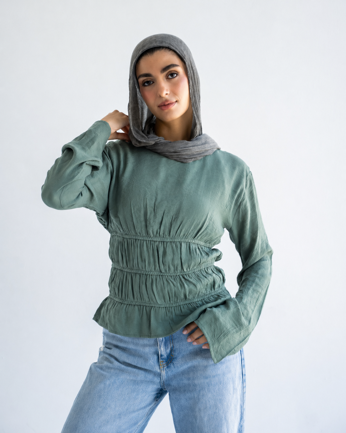 Olive Straps Blouse