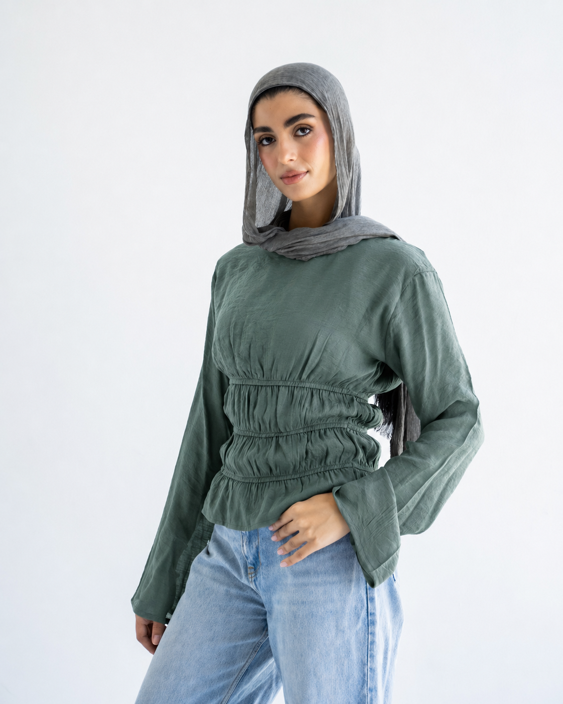 Olive Straps Blouse
