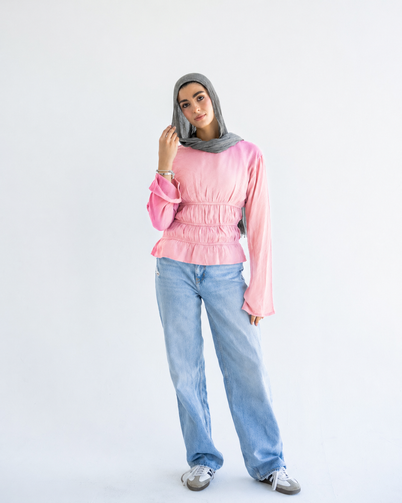 Pink Straps Blouse
