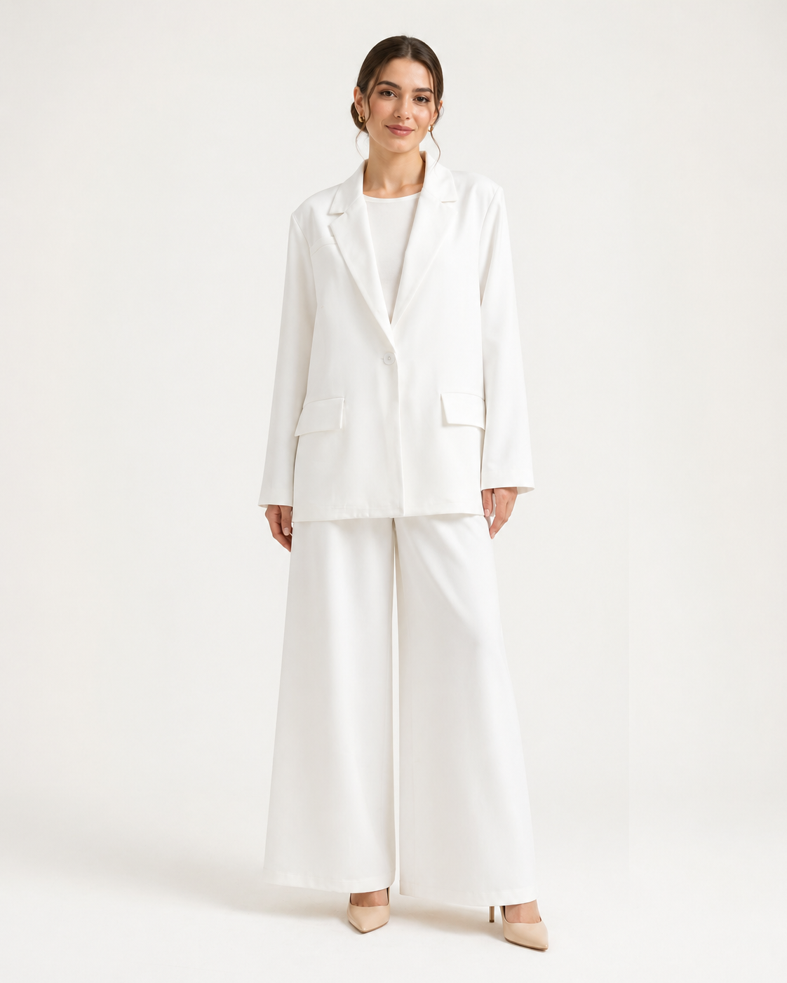 White Oversized Blazer
