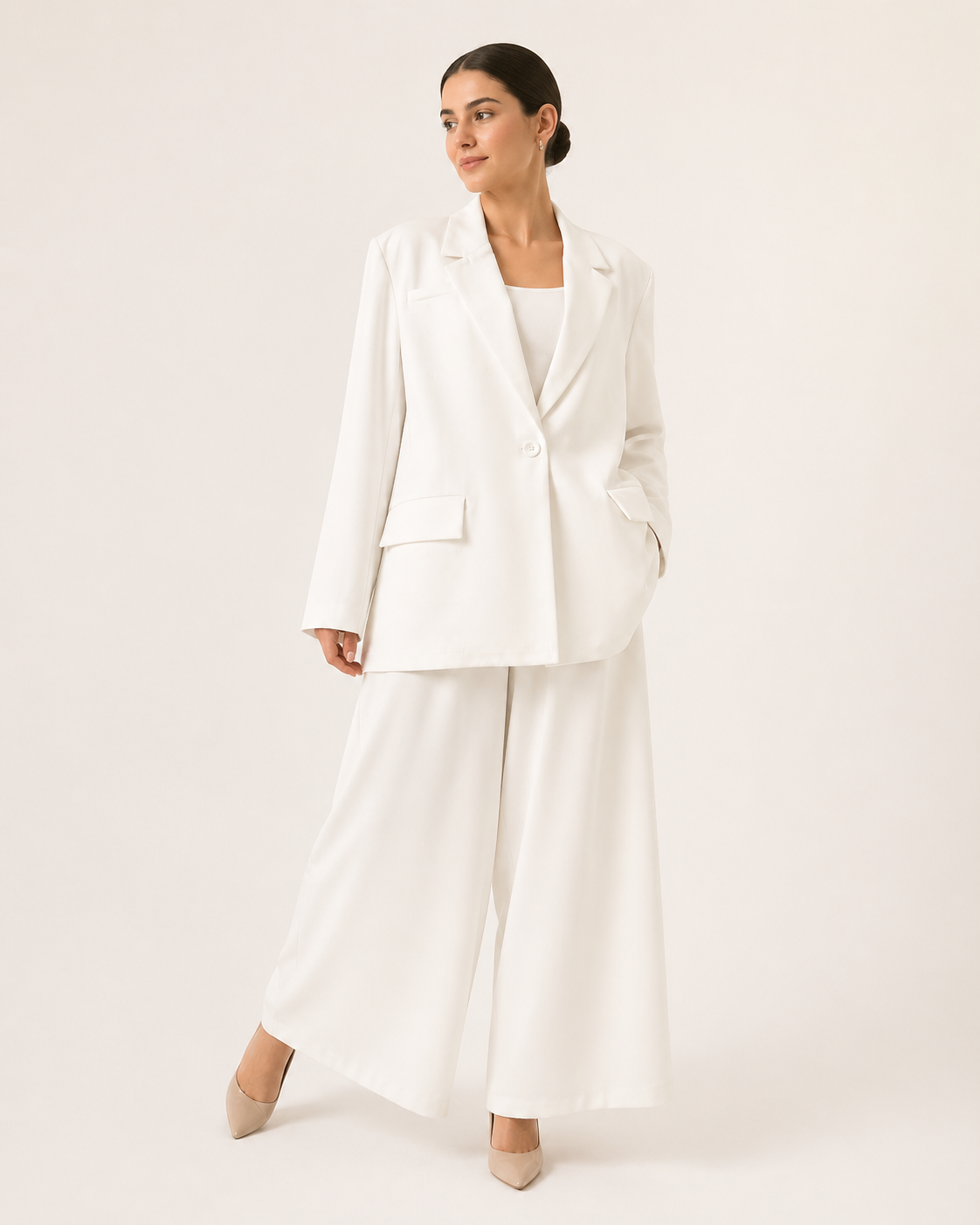 White Oversized Blazer
