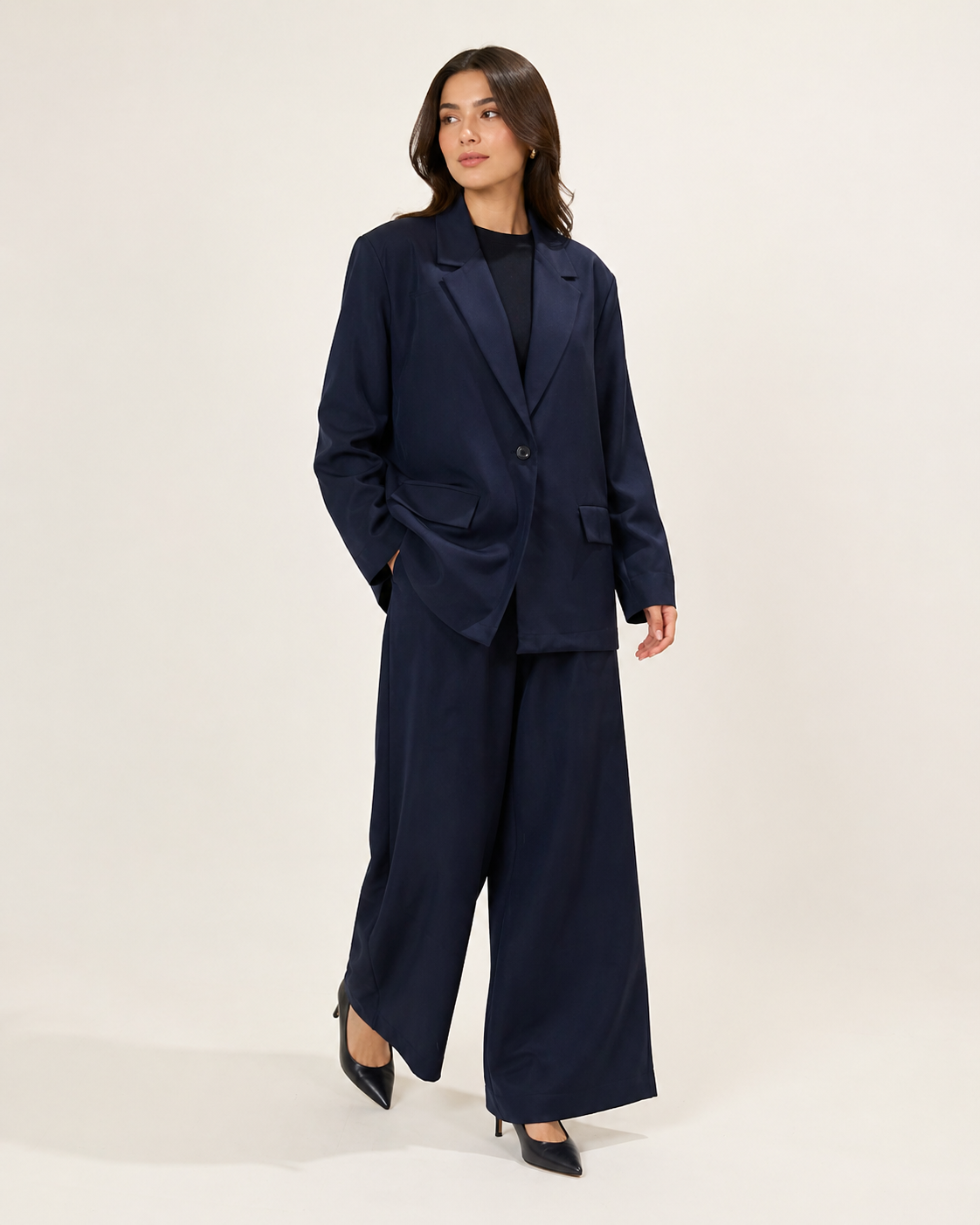 Navy Oversized Blazer
