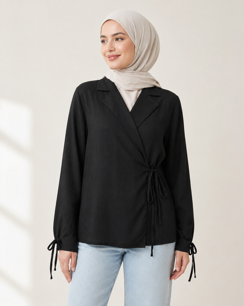 Black Laila Blouse