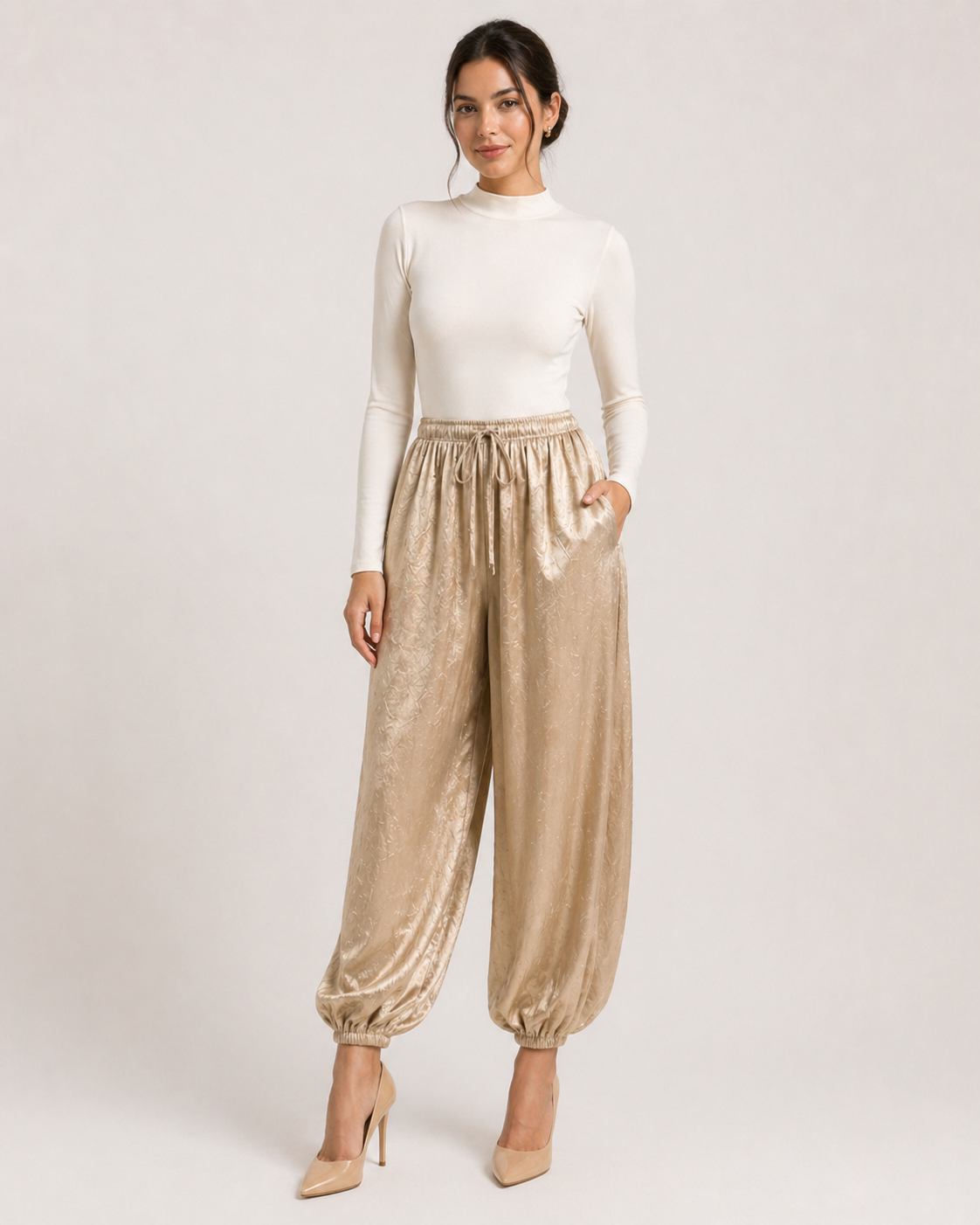 Gold Balloon Pants