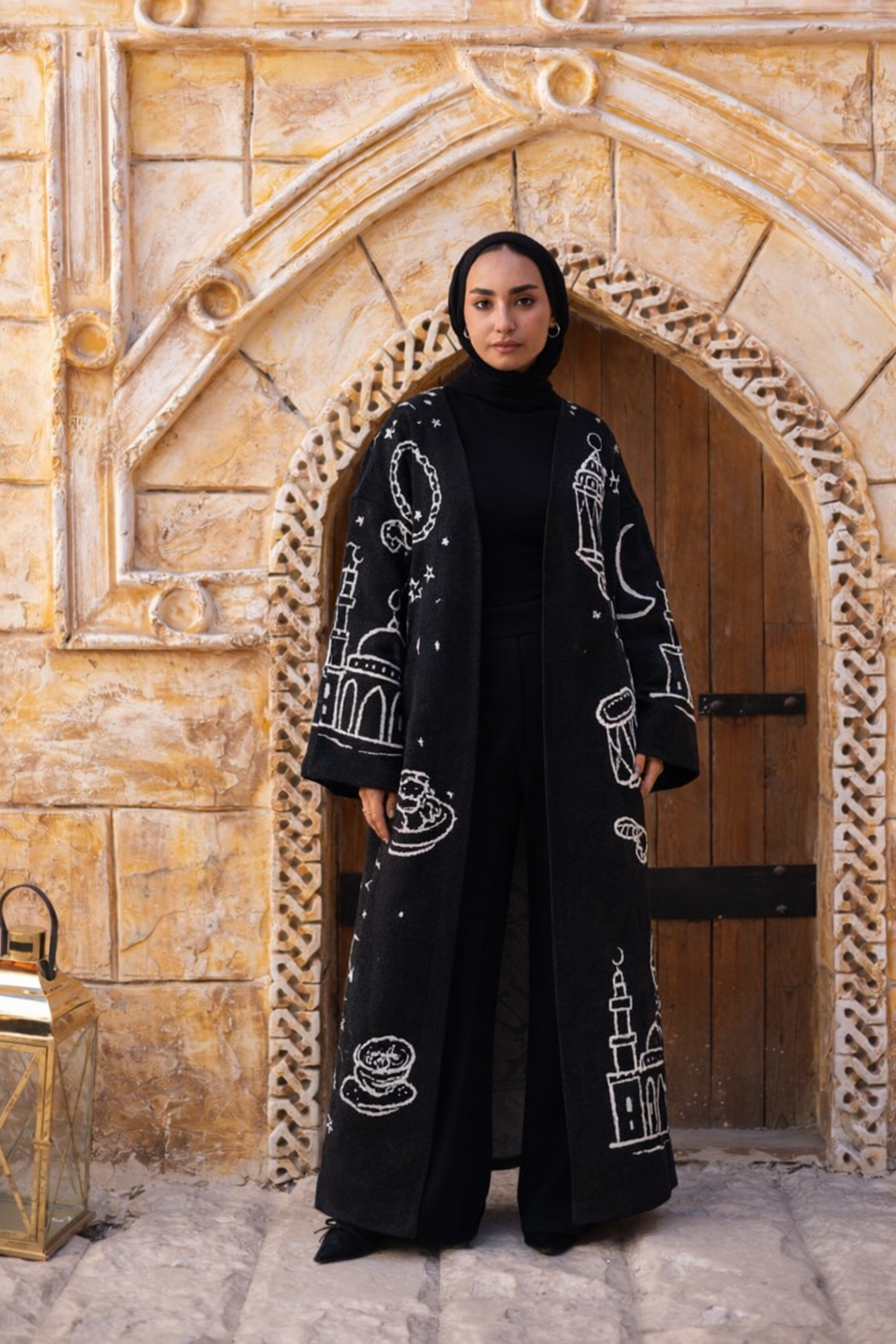 Hilal Heritage Cardigan - Black