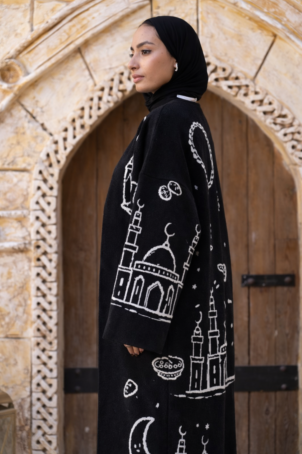 Hilal Heritage Cardigan - Black