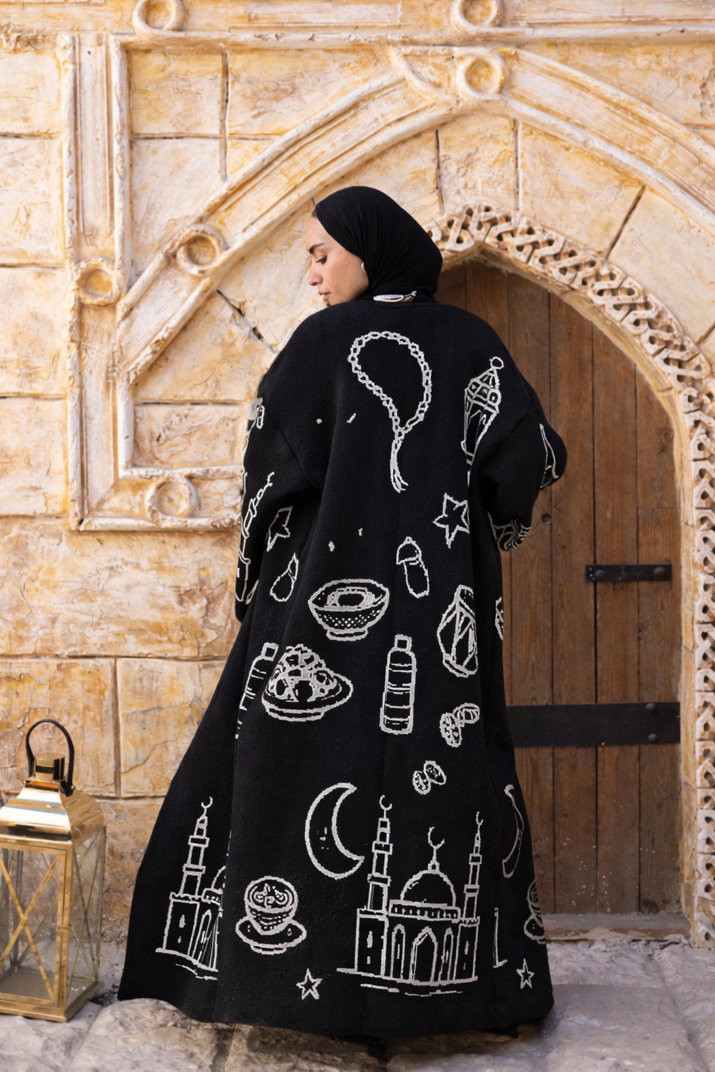 Hilal Heritage Cardigan - Black