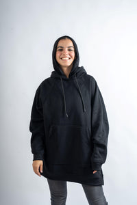 Black Long Hoodie - Yeilda