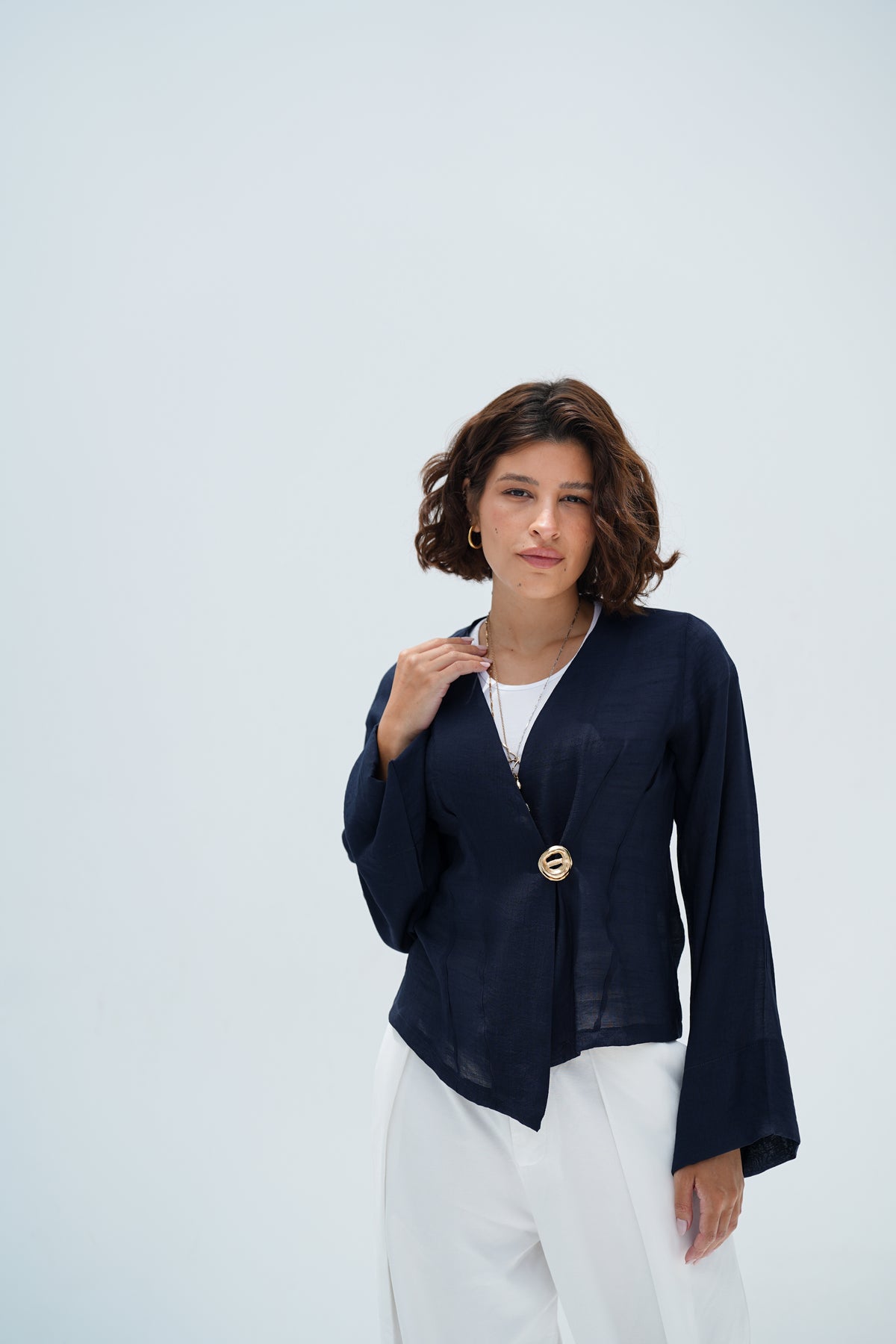 Navy KK Blouse