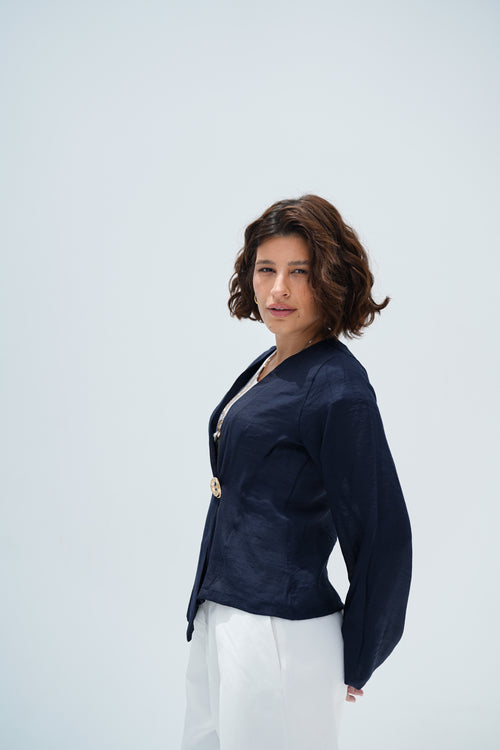 Navy KK Blouse