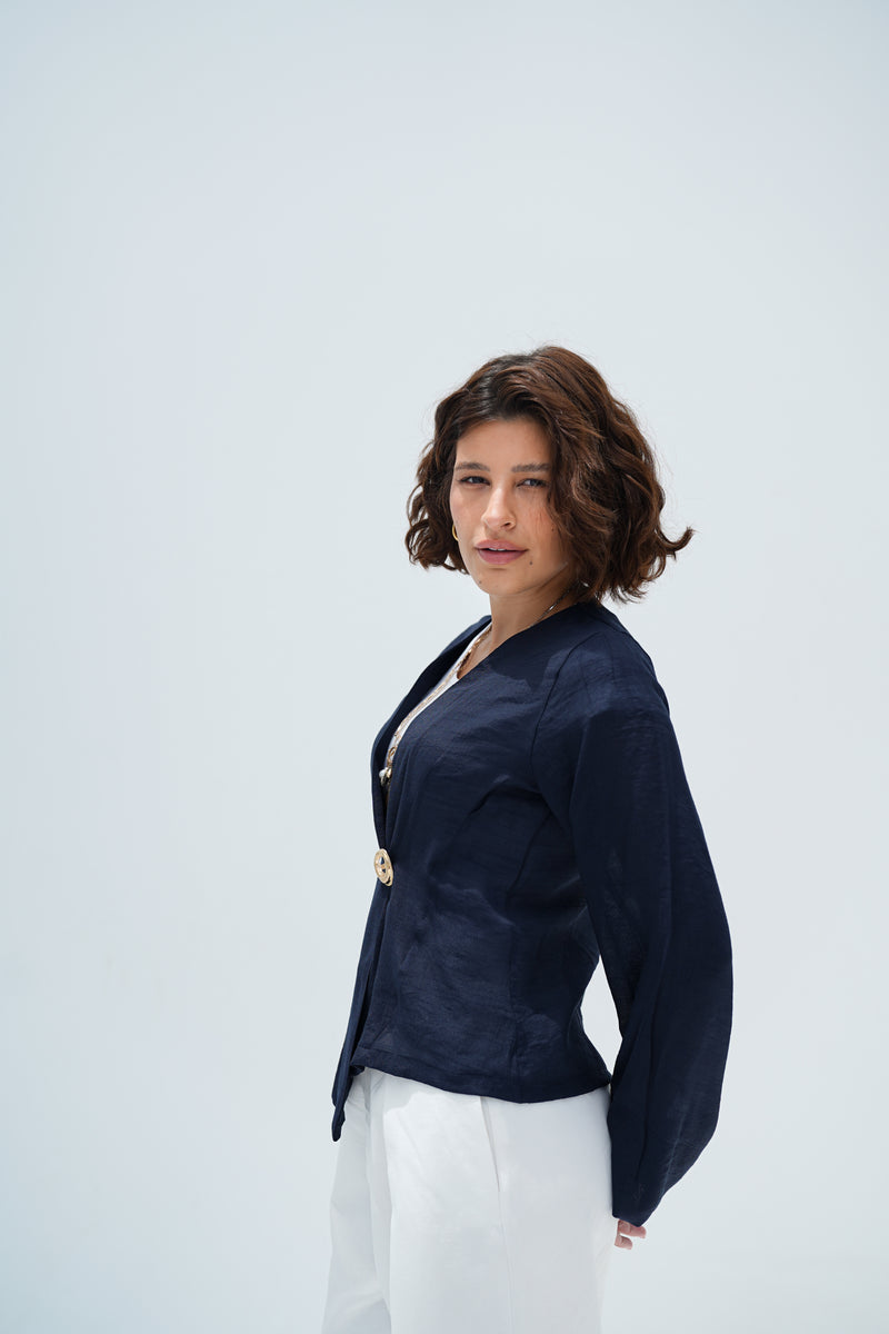 Navy KK Blouse