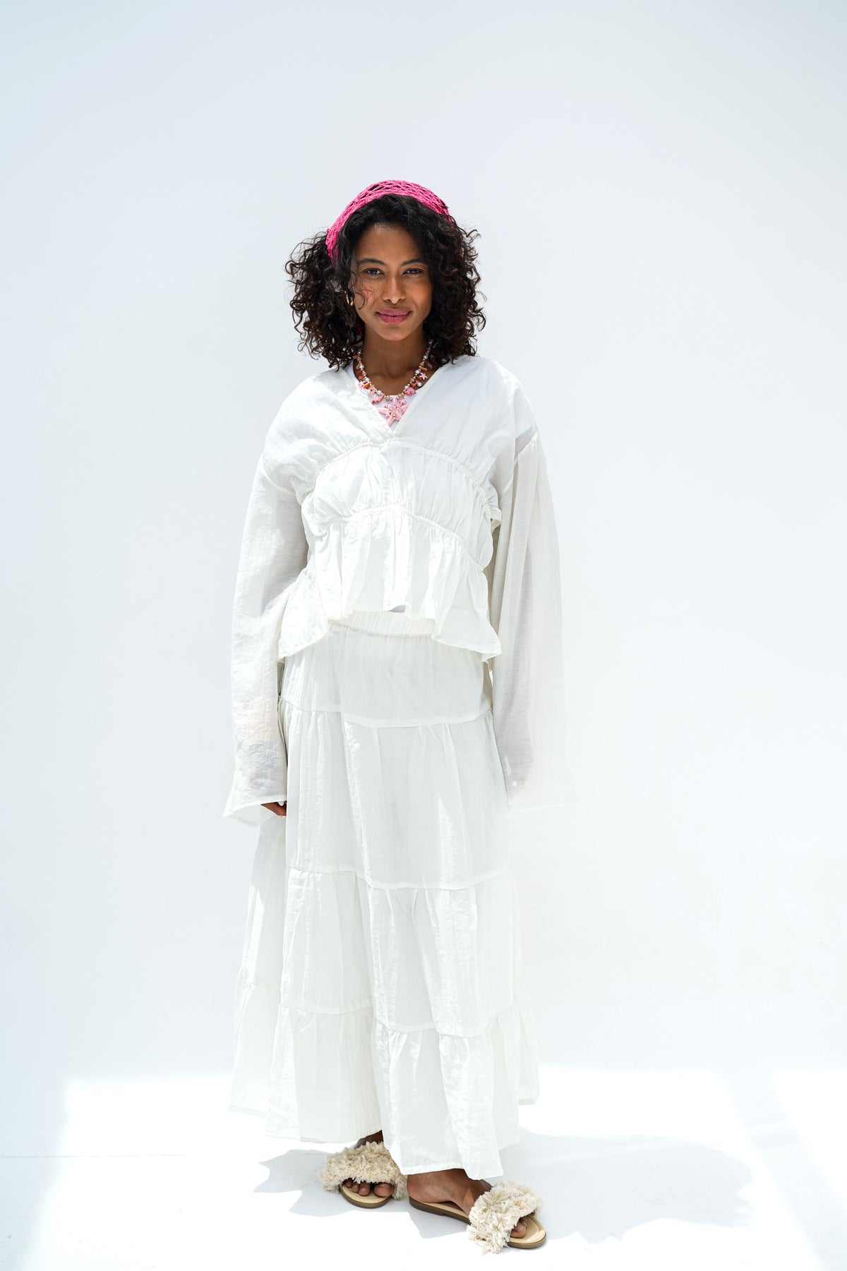 White Flowy Set