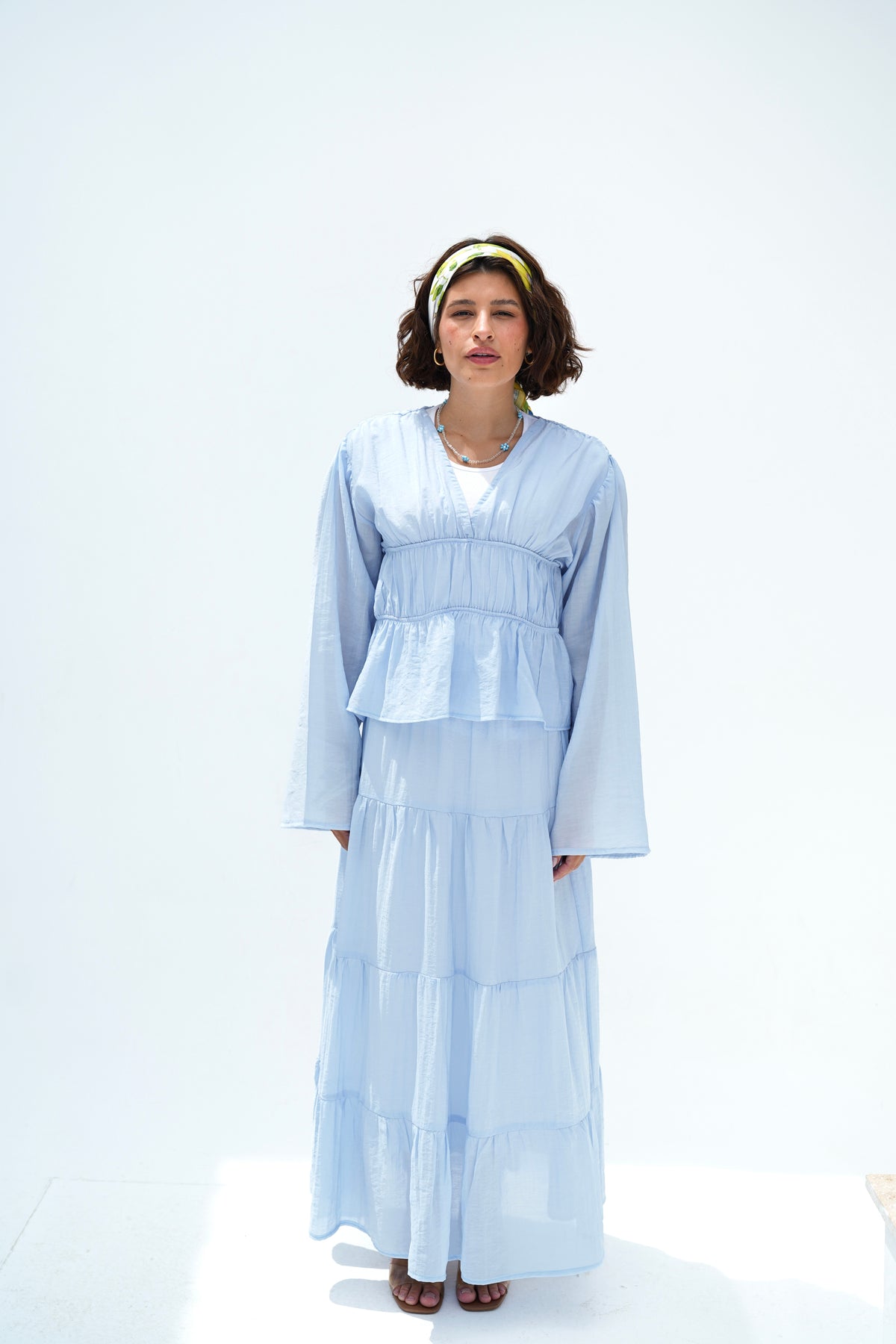 Baby Blue Flowy Set