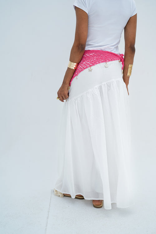 Samar White Skirt